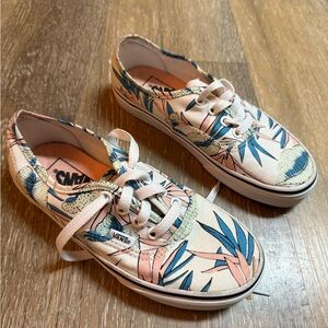 Vans Floral Canvas Sneakers - tropical print. Brand New Condition.